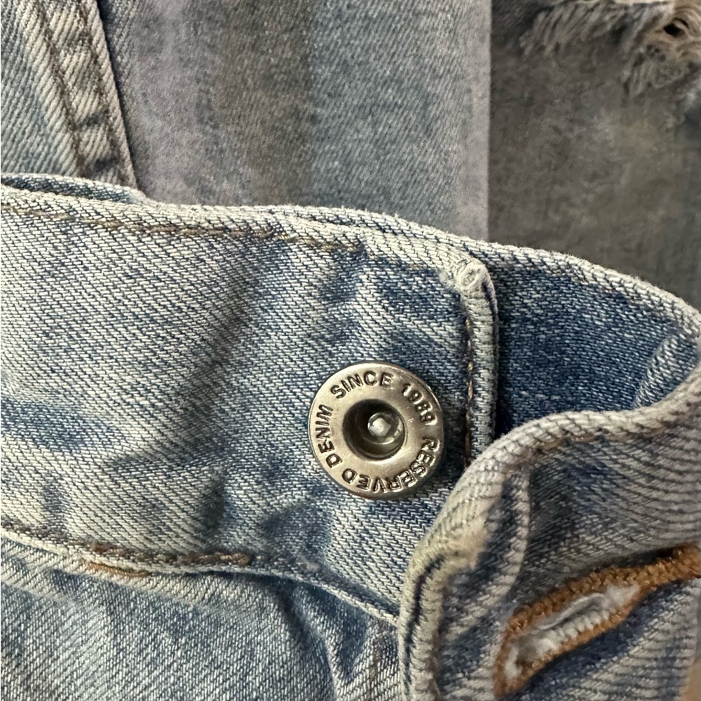 057 Reserved Denim Jacket | EUC Light blue wash | Streetwear & Trendy (Size 36) - Picture 9 of 13